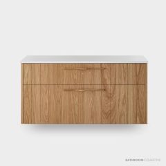Loughlin Hunter Double Drawer Wall Hung Timber Veneer Vanity HUNTERVANITY