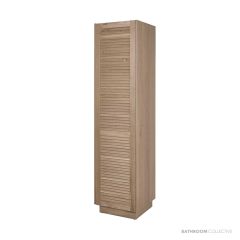 Loughlin Keys 2100mm High x 525mm Wide Timber Tall Boy with 4 Shelves & Basket - Tassie Oak KEYSTALLBOYTASOAK
