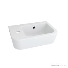 Oliveri Dublin Wall Hung Single Compact Basin With Tap Landing 370mm