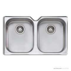 Oliveri Diaz Undermount Double Bowl Sink 770mm