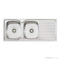 Oliveri Endeavour Topmount Double Bowl Sink 1135mm