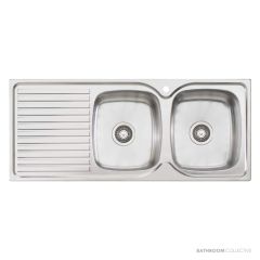 Oliveri Endeavour Topmount Double Bowl Sink 1135mm