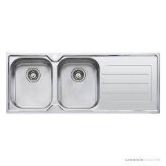 Oliveri Flinders Topmount Double Bowl Sink 1200mm