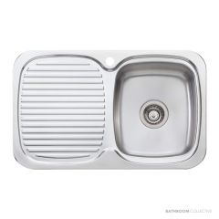 Oliveri Lakeland Topmount Single Bowl Sink 770mm
