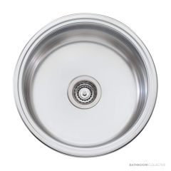 Oliveri Solitaire Top & Under Mount Round Sink 490mm