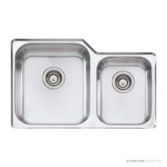 Oliveri Nu-Petite Undermount 1 & 3/4 Double Bowl Sink 791mm