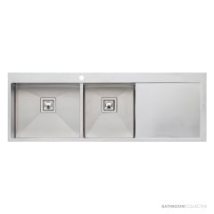 Oliveri Professional Series Topmount 1 & 3/4 Double Bowl Sink 1450mm