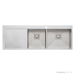 Oliveri Professional Series Topmount 1 & 3/4 Double Bowl Sink 1450mm