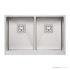 Oliveri Professional Butler Series Undermount Double Bowl Sink 835mm