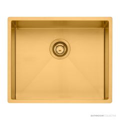 Oliveri Spectra Top, Flush & Under Mount Single Bowl Sink 540mm, Gold SB50AU