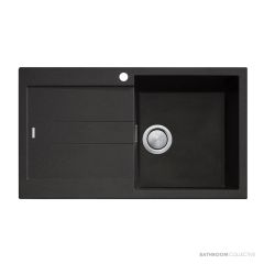 Oliveri Santorini Granite Topmount Single Bowl Sink with Overflow 860mm