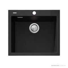 Oliveri Santorini Granite Topmount Single Bowl Sink 560mm