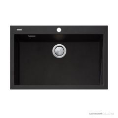 Oliveri Santorini Granite Topmount Mega Single Bowl Sink 760mm