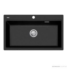 Oliveri Santorini Granite Topmount Workstation Single Bowl Sink 860mm