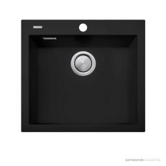 Oliveri Santorini Granite Topmount Large Single Bowl Sink 560mm