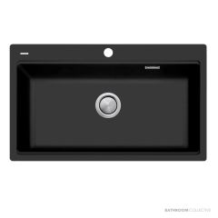 Oliveri Santorini Granite Topmount Workstation Single Bowl Sink 860mm