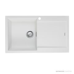 Oliveri Santorini Granite Topmount Single Bowl Sink 860mm