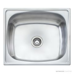 Oliveri Laundry Inset Single Bowl Sink 70 Litre Tub 630mm