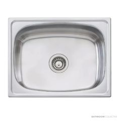 Oliveri Laundry Inset Single Bowl Sink 70 Litre Tub 630mm