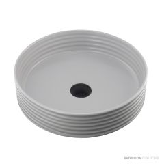 Oliveri Terzofoco Counter Top Ribbed Short Circular Basin 405mm