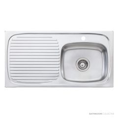 Oliveri Ultraform Topmount Single Bowl Sink 890mm