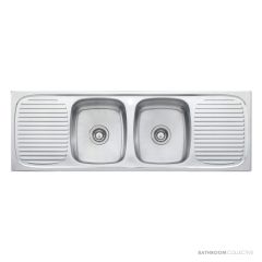 Oliveri Ultraform Topmount Double Bowl Sink 1385mm