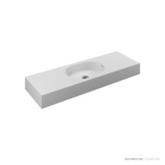 Omvivo Arki 1200mm Wall Basin, Matt White ARVSS1200C