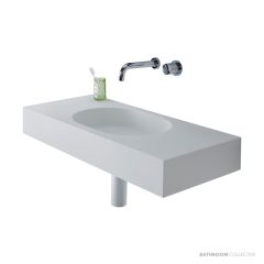 Omvivo Arki 900mm Wall Basin, Matt White ARVSS900C