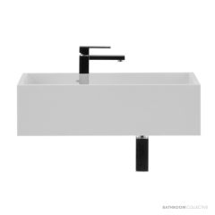 Omvivo CDesign 620mm Wall Basin, Right Bowl, Matt White CDVSS620RHB