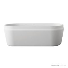 Omvivo Latis 1650mm Oval Freestanding Bath, Matt White LBOVAL