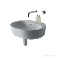 Omvivo Lilli 550mm Wall Basin, Matt White LIVSS550