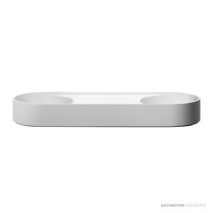 Omvivo Lune 1200mm Double Wall Basin, Matt White LUVSS1200