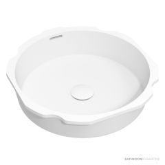 Omvivo Sub Round 400mm Undermount Basin, Matt White SUB-ROU400