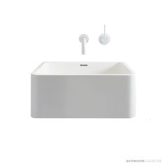 Omvivo Vision Wall Basin, Matt White VISS550WB
