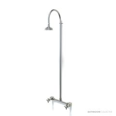 Rainware 2003 Bribie Outdoor Exposed Shower With Hot & Cold Taps - Back Inlet
