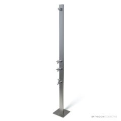 Rainware 2400 Aussie Wall Outdoor Shower With Hot & Cold Taps and Footwash
