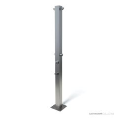 Rainware 5045 Beach Quartet Commercial Outdoor Quad Shower With Time Flow & Double Footwash