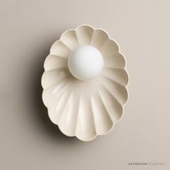 Robert Gordon Pottery Oyster Wall Sconce Poppyseed 225608