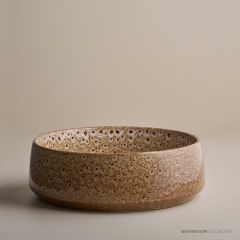Robert Gordon Pottery Kiln 360 Round Hand Basin White Ochre 36002