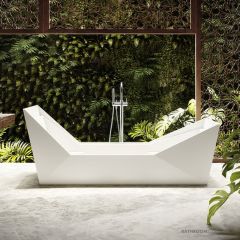 Apaiser Sampan 2000mm Double Stone Freestanding Bath SAMPAN-DOUBLE-BATH-2000-5725-X7
