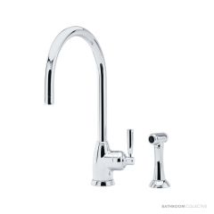Shaws by Perrin & Rowe Roeburn Kitchen Mixer with Spray Rinse - Chrome AUSH.4846CP