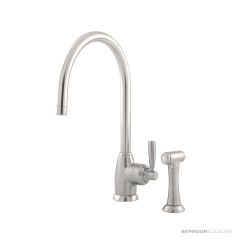 Shaws by Perrin & Rowe Roeburn Kitchen Mixer with Spray Rinse - Pewter AUSH.4846PF