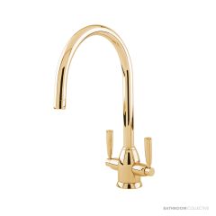 Shaws by Perrin & Rowe Silverdale Kitchen Mixer - Polished Brass AUSH.4861BR