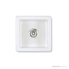 Shaws of Darwen Belthorn Inset or Undermount Sink, White SBEL381WH
