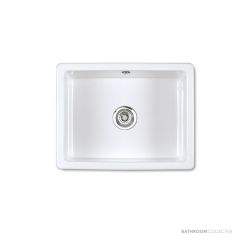 Shaws of Darwen Inset 600 Sink, White SCIN595WH