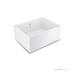 Shaws of Darwen Shaker Single 600 Butler Sink, White SCSH600WH