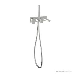 Sussex Suba Lever Bath Mixer System Lh With Hand Shower 160mm BLBMS160LH