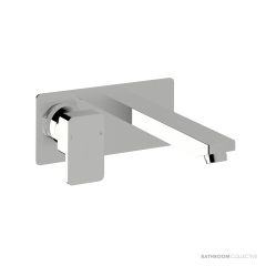 Sussex Suba Lever Wall Basin Mixer Outlet System Lh 160mm BLWBMS160LH