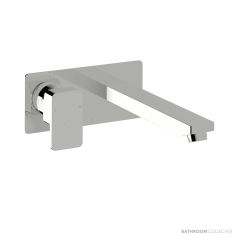 Sussex Suba Lever Wall Basin Mixer Outlet System Lh 210mm BLWBMS210LH