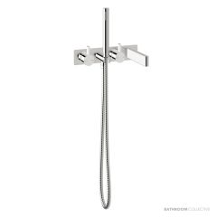 Sussex Calibre Bath Mixer System With Hand Shower 150mm Lh CBMS150LH